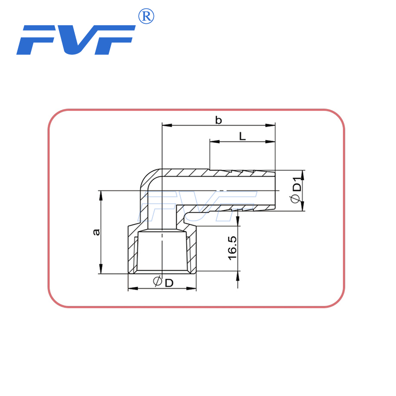 150LBS Stainless Steel BSP NPT Female Elbow Hose Nipple FVF INDUSTRY