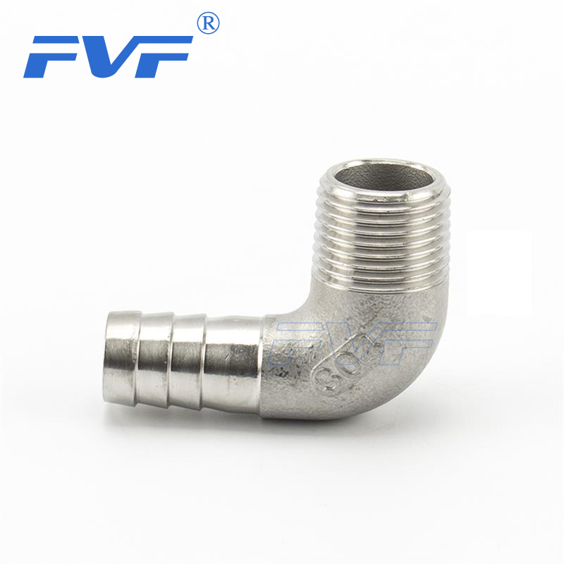 150LBS Stainless Steel Elbow Hose Nipple With Male Thread FVF INDUSTRY