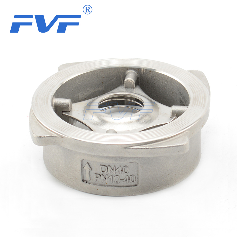 Stainless Steel Wafer Type Check Valve With PTFE Soft Seat FVF