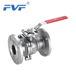 2PC Ball Valve Flanged End With Direct Mounting Pad