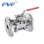 3PC Ball Valve Flanged End With Direct Mounting Pad