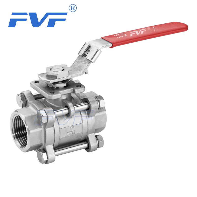 3PC 1000WOG Ball Valve With Mounting Pad