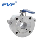 Wafter Type Ball valve With Heating Jacket
