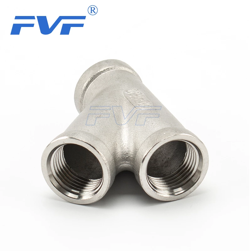 Stainless Steel 45° TEE F-F-F