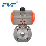 Stainless Steel Pneumatic Ultra Thin Wafer Ball Valve