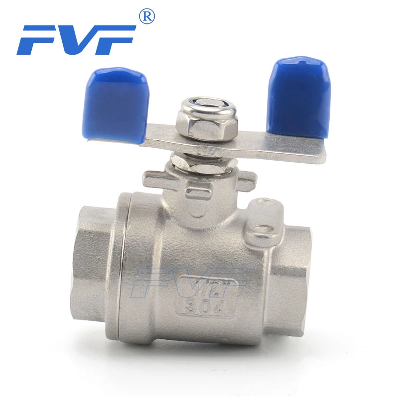 2-PC Ball Valve With Butterfly Handle