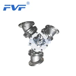 Stainless Steel 135 Degree Y Type 3-Way Ball Valve