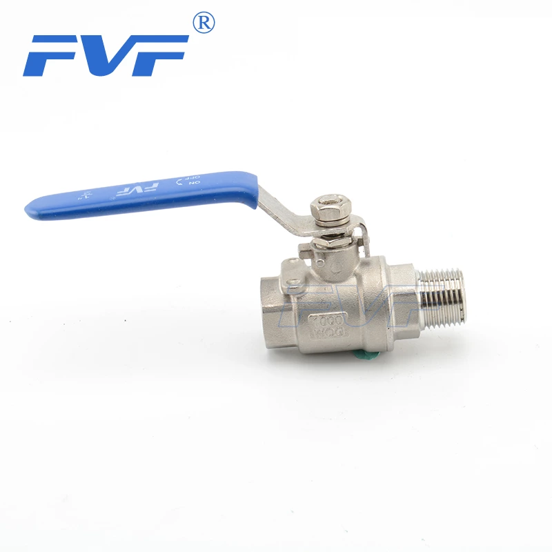 2PC Ball Valve With Male And Female Thread Ends