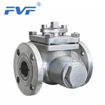 Stainless Steel One-Piece Trunnion L Type 3-Way Ball Valve