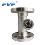 Flange End Sight Glass Flow Indicator with Impeller