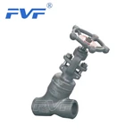 Y Type Welded Bonnet Forged Steel Globe Valve