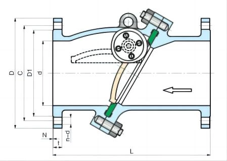 Double Flanged Tilting Disc Check Valve