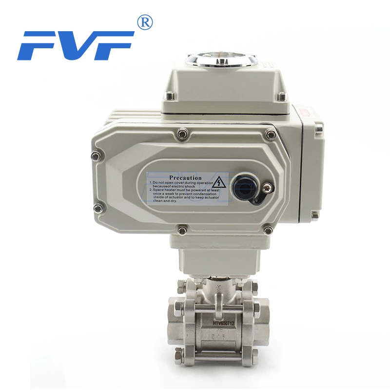 Stainless Steel Electric 3PC Ball Valve